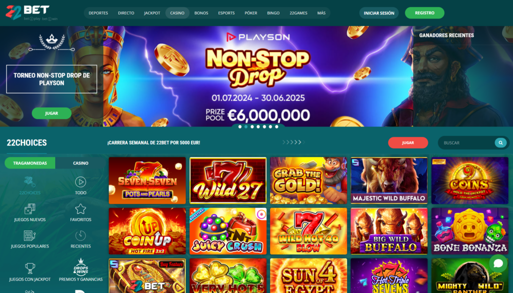 Juegos de casino en 22bet - Scatter Venezuela Juegos de casino en 22bet