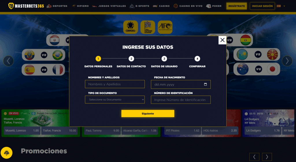 masterbets365 registro - Scatter Venezuela ¿Cómo registrarse en MasterBets365? - Paso a paso para completar el registro